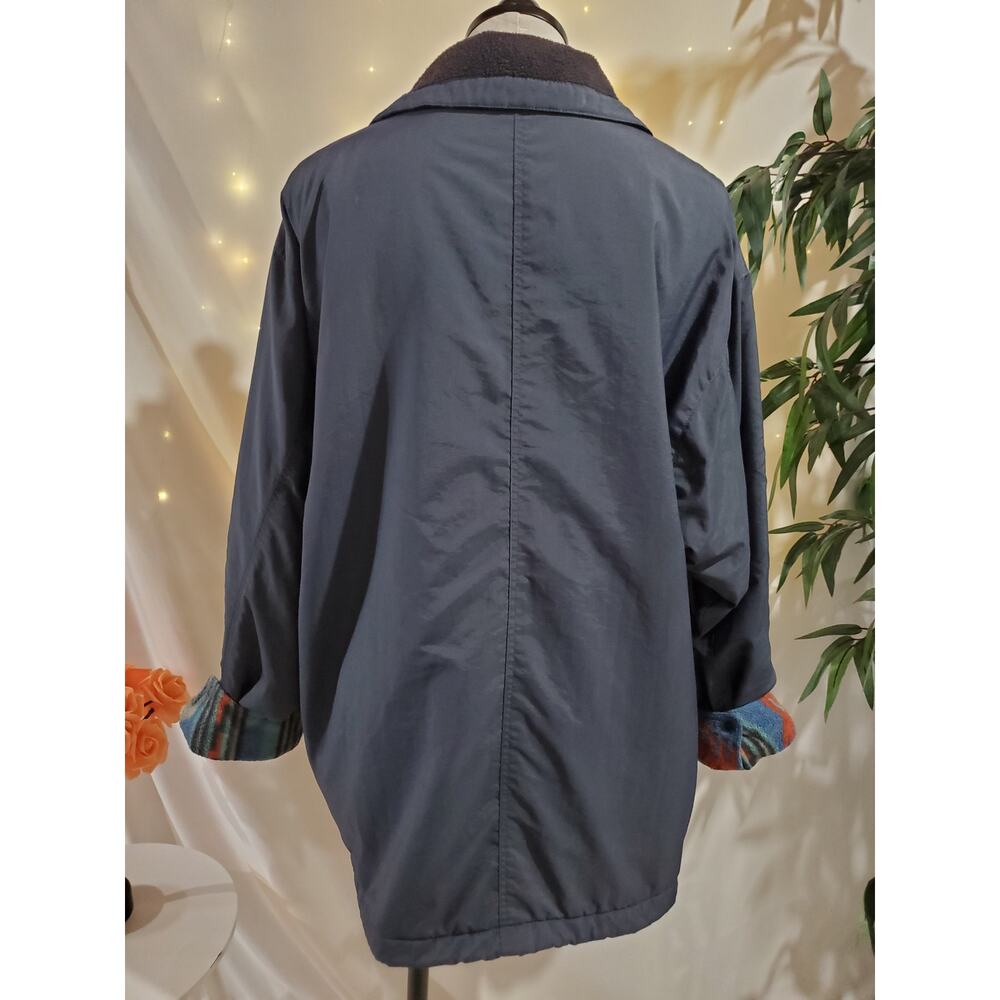 Patagonia Vtg 90s Southwest Aztec Fleece Lined Softshell Jacket Womens Size L - Picture 5 of 16